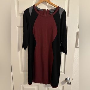 Cynthia Rowley Colorblock Wool Sweater Dress